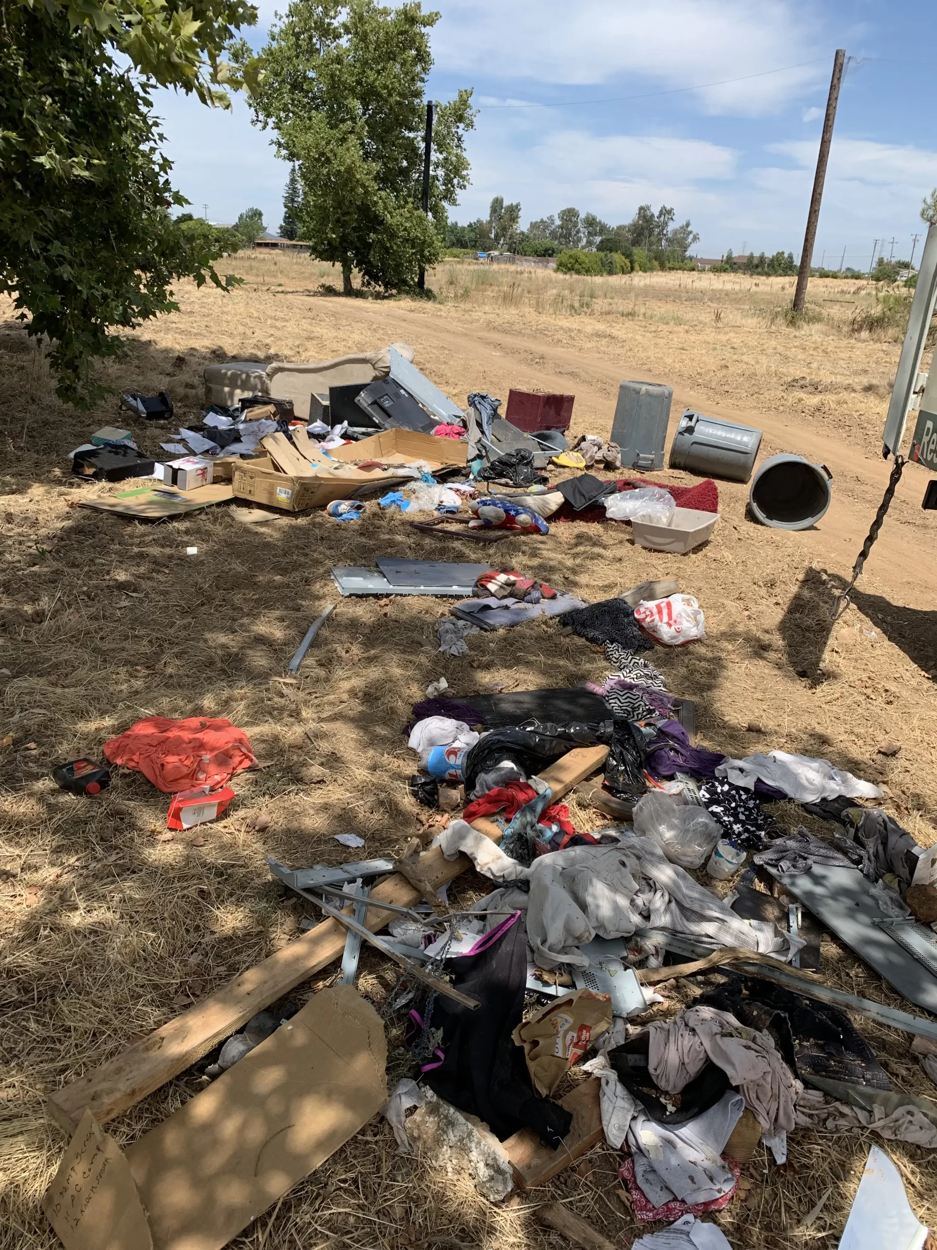Homeless camp cleanup