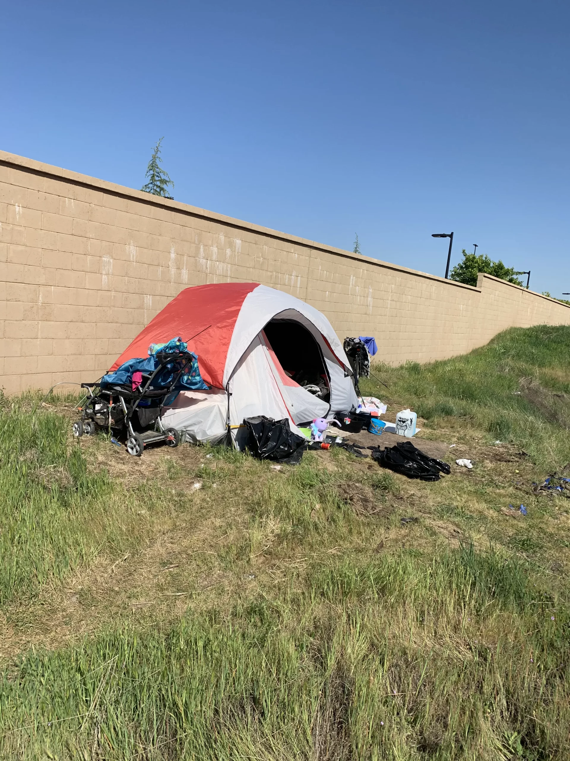 Homeless camp tent