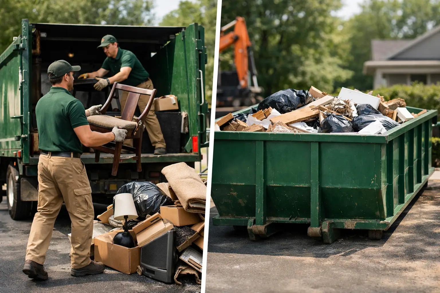 Sac Junk 10 Junk Removal vs Dumpster Rental