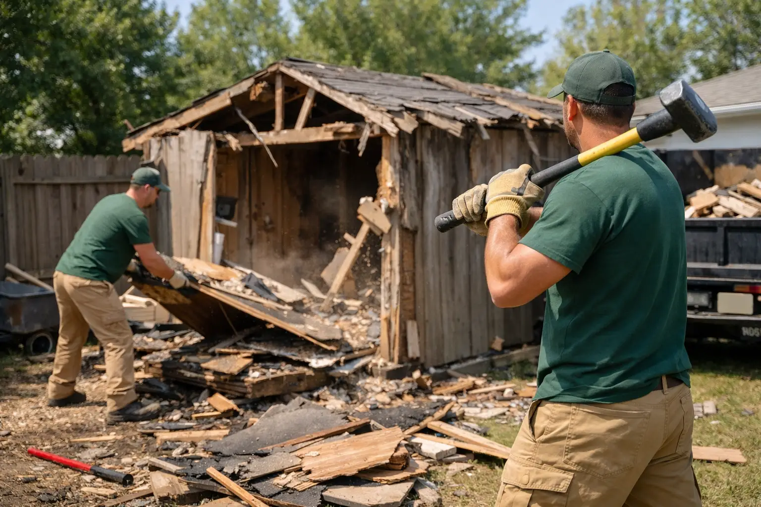 Sac Junk 10 Shed Demolition and Removal Sacramento