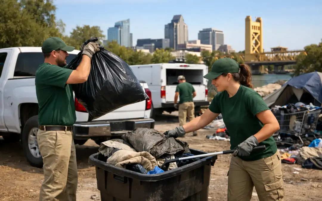 Homeless Camp Cleanup Service for Sacramento Sites