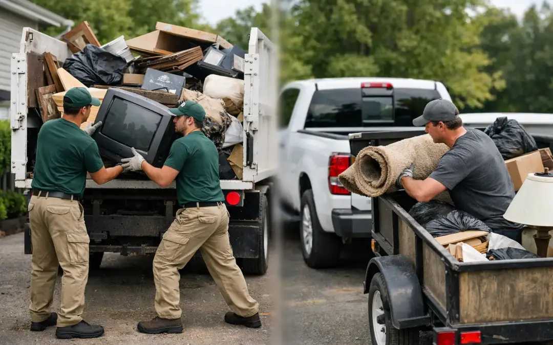 Junk Hauling Versus Self Hauling Costs Compared